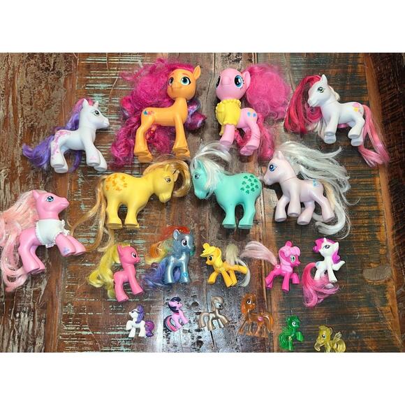 My Little Pony Lot Of 18 Ponies Mixed Years 2006 2007 And Up READ description
